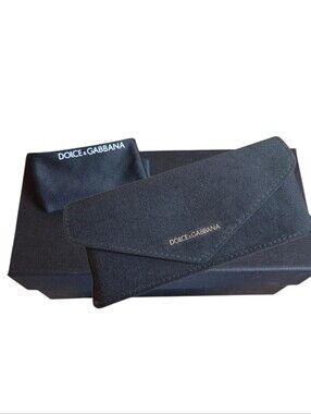 Dolce & Gabbana - Black Eyewear Case with Microfiber Cloth & Box of DG 5050 Lens